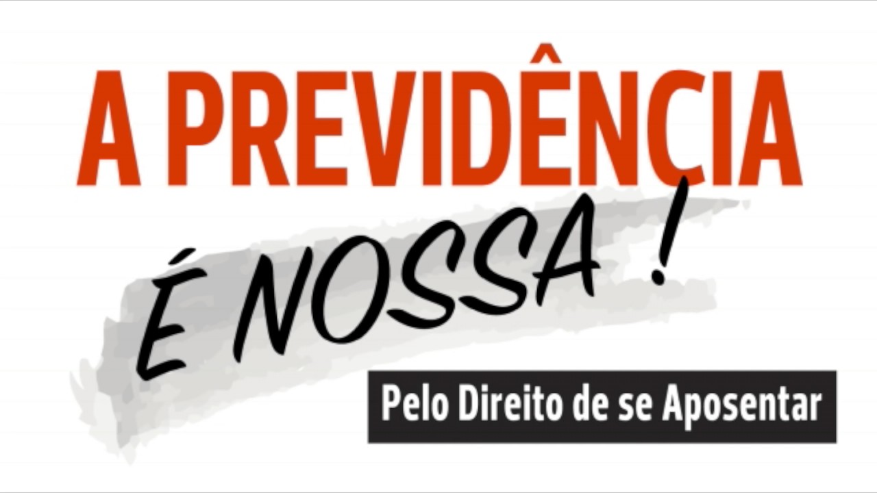 Não à reforma da Previdência